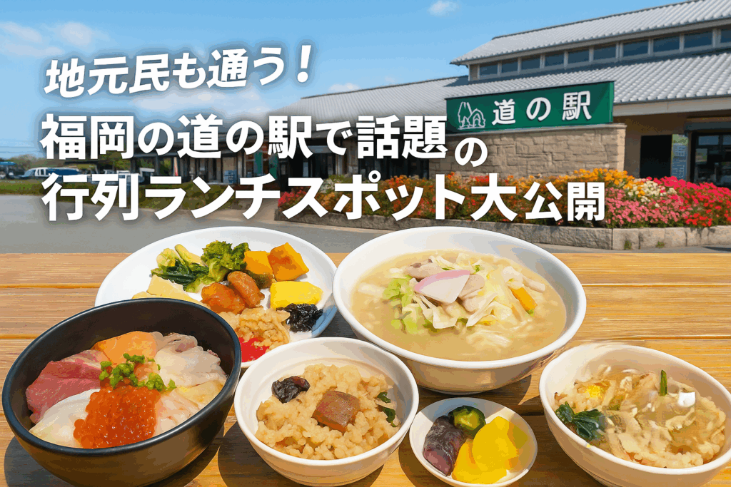 地元民も通う！福岡の道の駅で話題の行列ランチスポット大公開