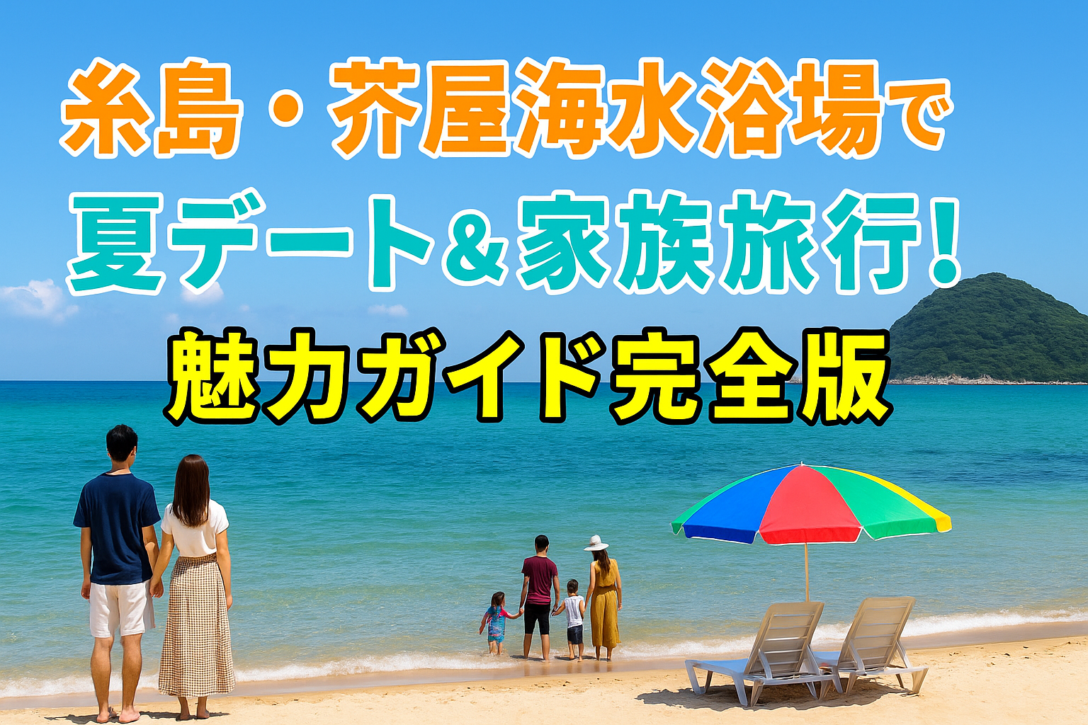 糸島・芥屋海水浴場で夏満喫!家族旅行&カップルデート完全ガイド