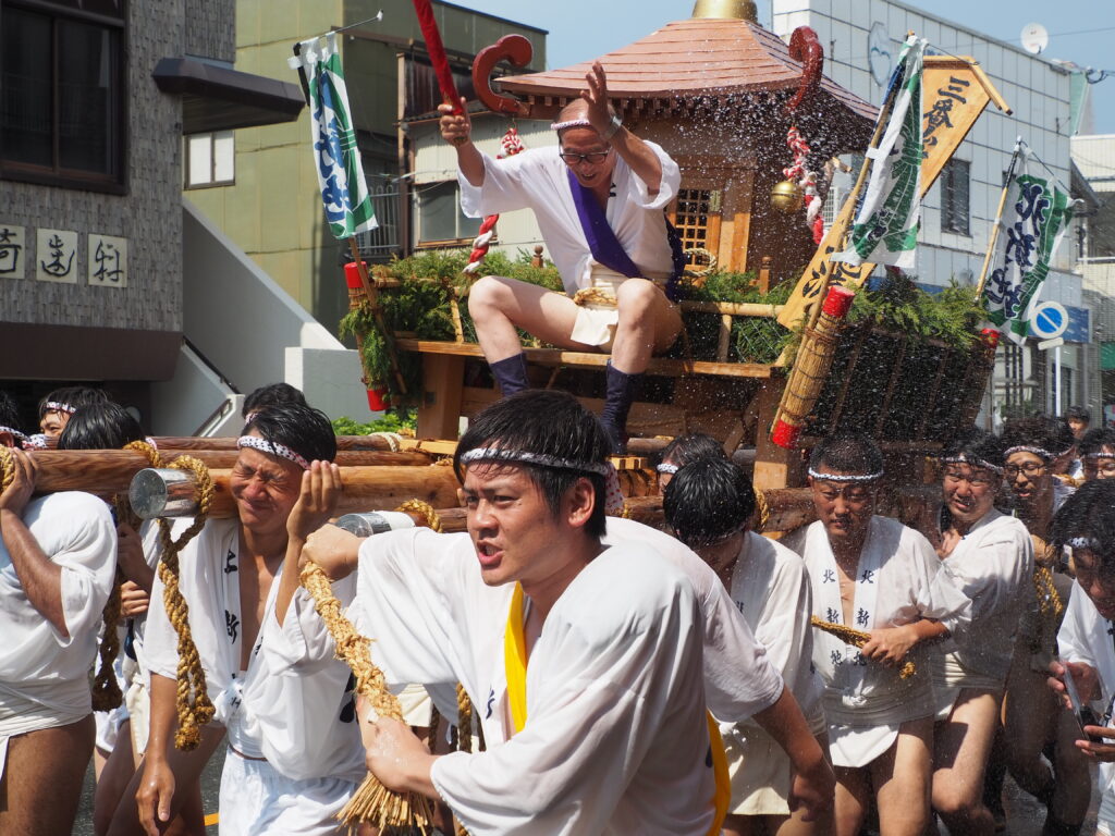 前原の夏祭りと神輿