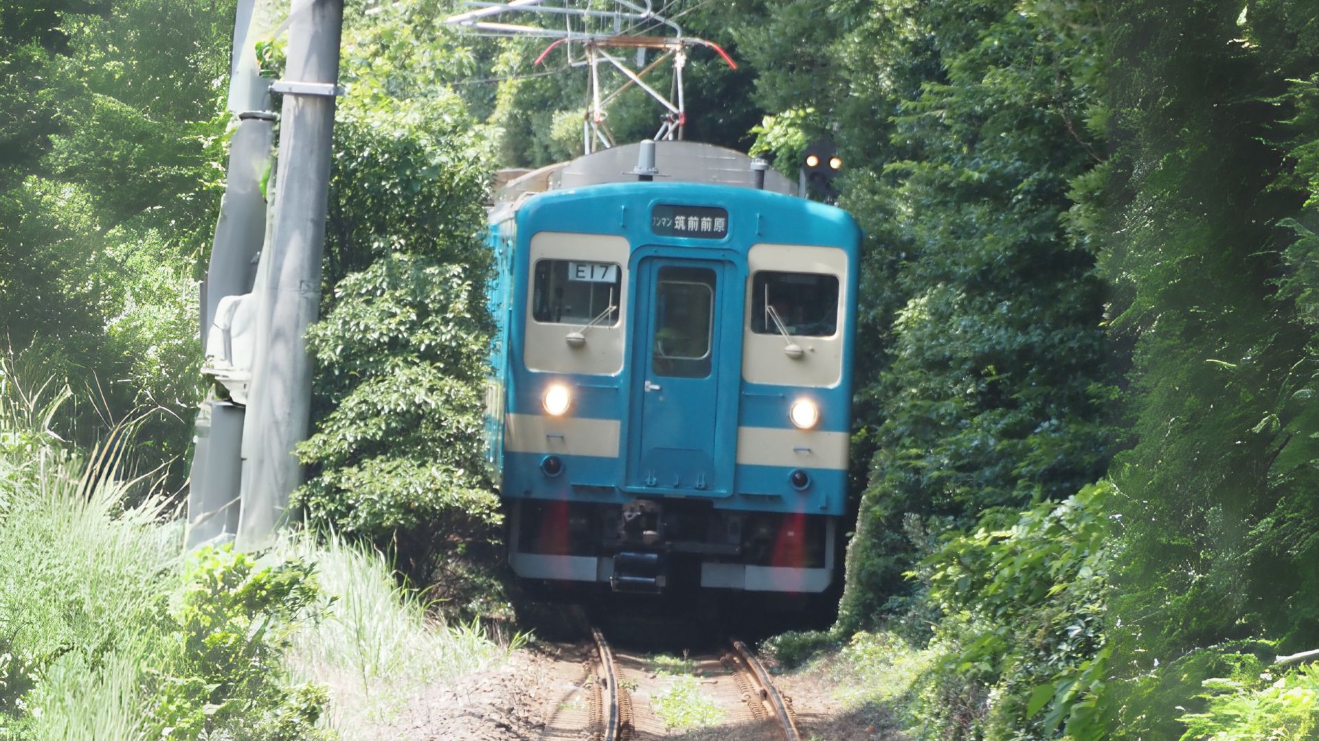 虹の松原で103系に出会う夏の列車旅