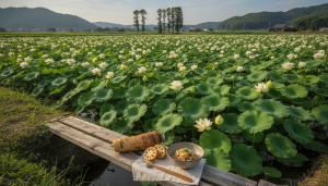 夏だけ見れる佐賀白石町れんこん畑！幻想的な蓮の花が紡ぐ物語