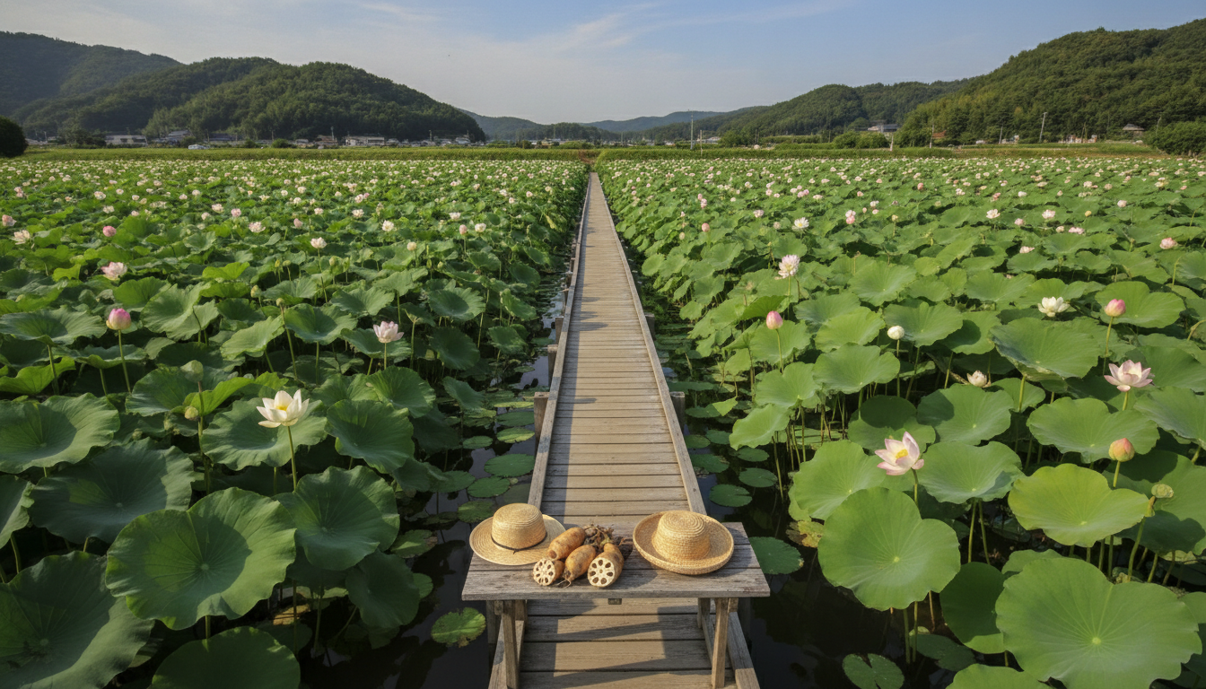 私のおすすめ！夏のれんこん畑で心に残る写真と思い出作り