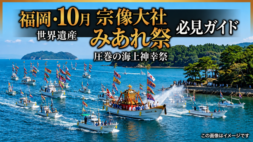 10月の福岡秋観光は宗像大社へ！世界遺産「みあれ祭」必見ガイド
