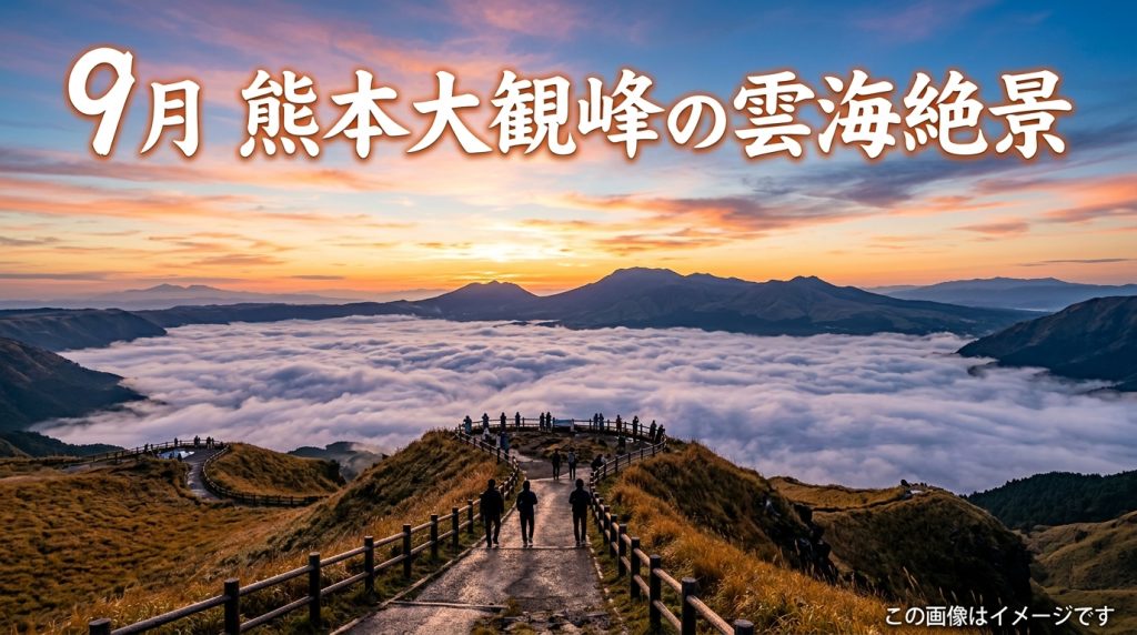9月秋の熊本阿蘇・大観峰は絶景のベストシーズン！感動の雲海パノラマ