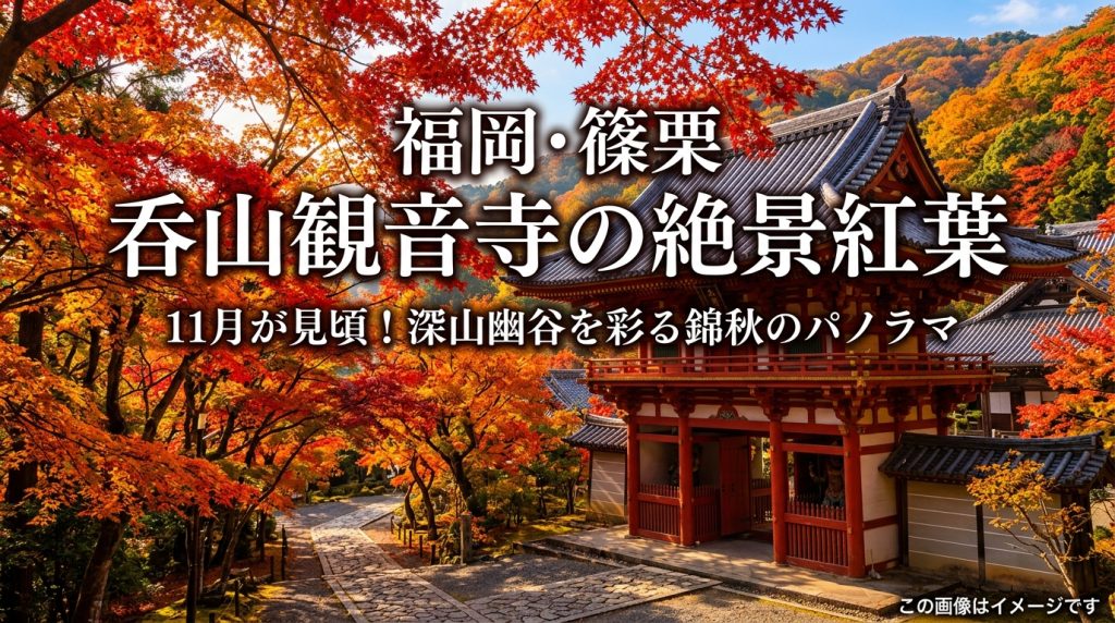 呑山観音寺の紅葉｜見頃は11月！福岡・篠栗町の絶景スポット